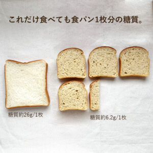 食パンと「ブラン50」糖質比較 | 超低糖質ブランパン専門店Switch
